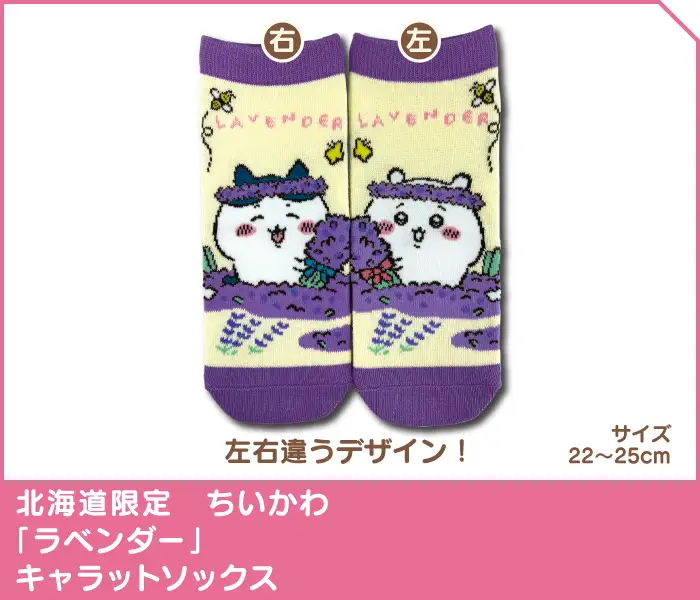 夏の道庁 薰衣草 襪 - Chiikawa Tribe